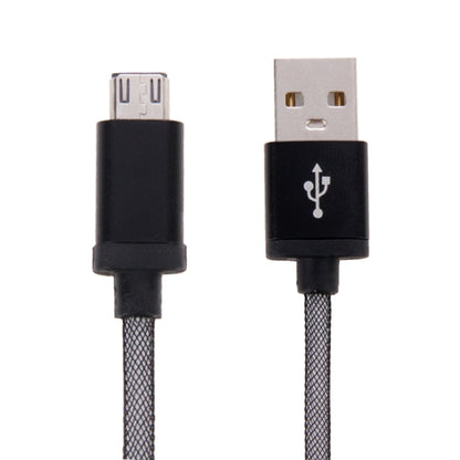 หัวโลหะสไตล์ตาข่ายขนาด 25 ซม. Micro USB เข้ากับ USB 2.0 Data / Charger Cable