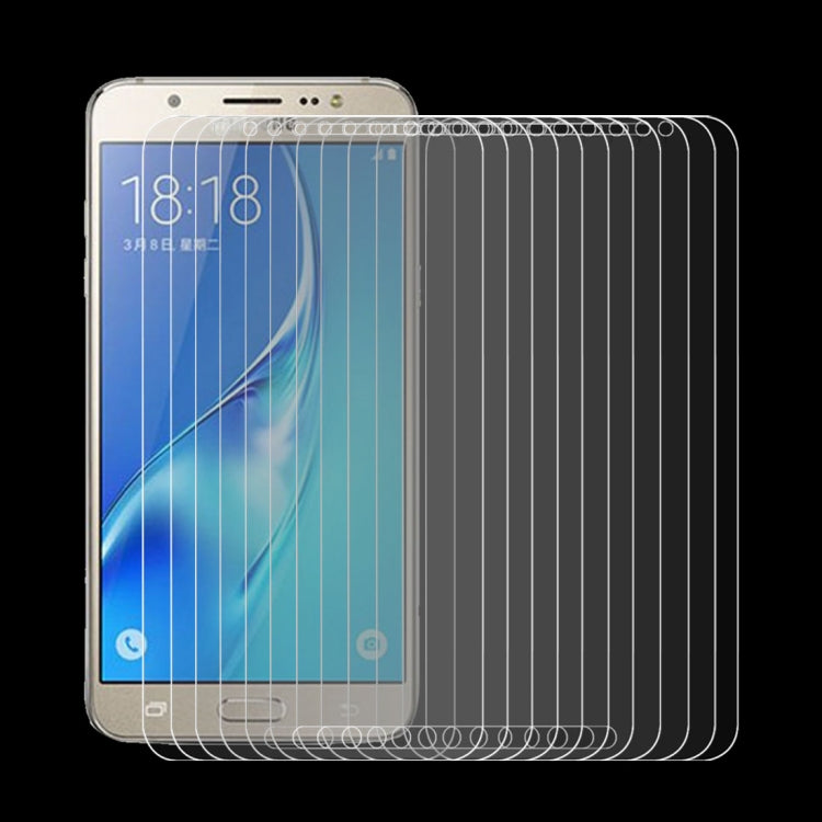 50 ชิ้น HAWEEL 0.26 มิลลิเมตร 9H + ความแข็งพื้นผิว 2.5D ฟิล์มกระจกนิรภัยป้องกันการระเบิดสำหรับ Galaxy J7 / J700, For Galaxy J7 / J700