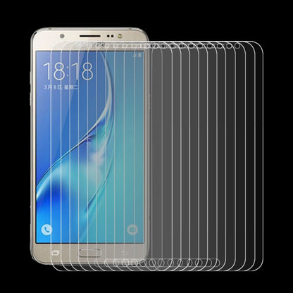 50 ชิ้น HAWEEL 0.26 มิลลิเมตร 9H + ความแข็งพื้นผิว 2.5D ฟิล์มกระจกนิรภัยป้องกันการระเบิดสำหรับ Galaxy J7 / J700, For Galaxy J7 / J700