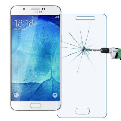 สำหรับ Galaxy A8 0.26mm 9H + ความแข็งพื้นผิว 2.5D ฟิล์มกระจกนิรภัยป้องกันการระเบิด, 1pcs