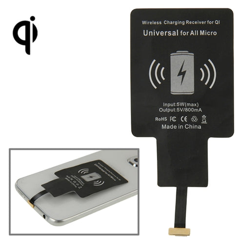 เครื่องรับการชาร์จไร้สายสำหรับ QI, Universal สำหรับ Micro ทั้งหมด, For Micro USB Phones