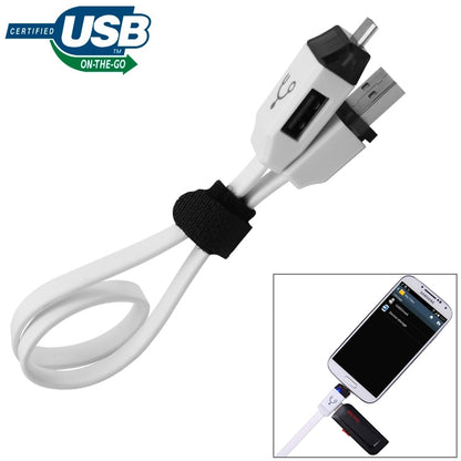 OTG-Y-01 USB 2.0 ชายกับ Micro USB ชาย USB หญิง OTG สายชาร์จข้อมูลสำหรับโทรศัพท์ Android / แท็บเล็ตที่มีฟังก์ชั่น OTG ความยาว: 30 ซม., Length: 30cm
