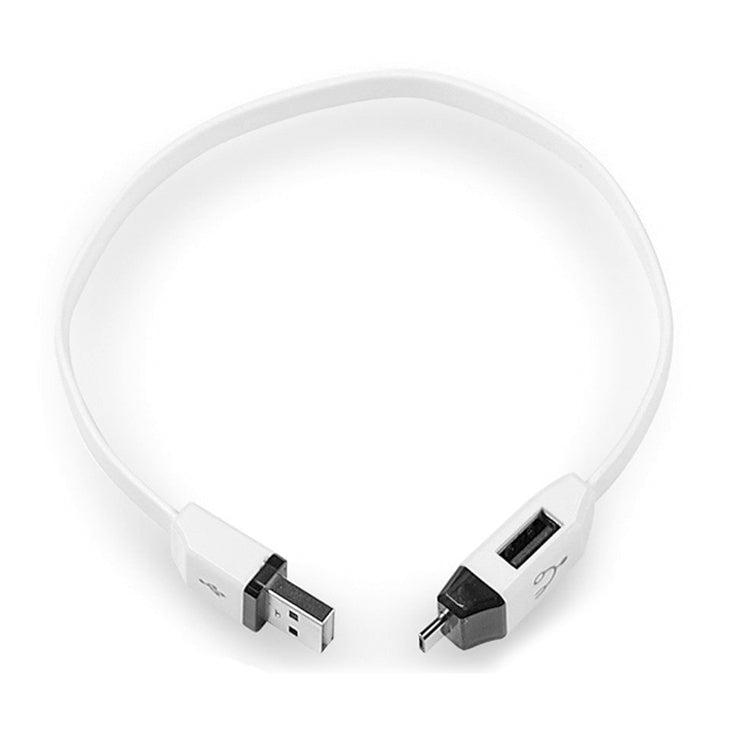 OTG-Y-01 USB 2.0 ชายกับ Micro USB ชาย USB หญิง OTG สายชาร์จข้อมูลสำหรับโทรศัพท์ Android / แท็บเล็ตที่มีฟังก์ชั่น OTG ความยาว: 30 ซม., Length: 30cm