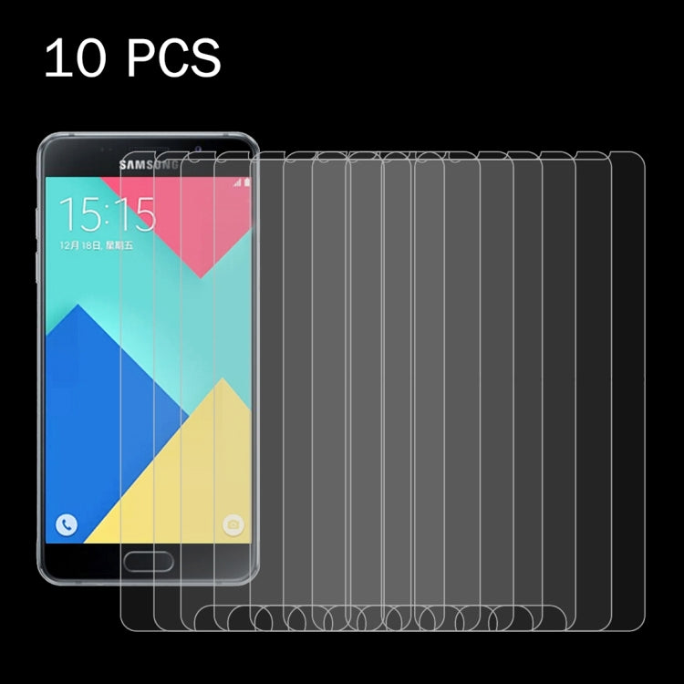 10 ชิ้นสำหรับ Samsung Galaxy A5 (2016) / A510 0.26mm 9H ความแข็งพื้นผิว 2.5D ฟิล์มกระจกนิรภัยป้องกันการระเบิด, 10pcs