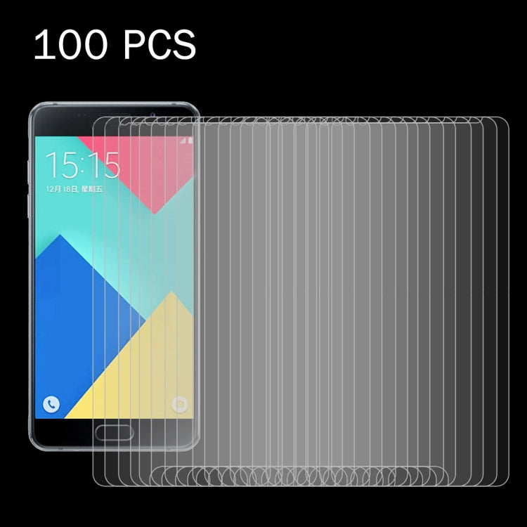 100 ชิ้นสำหรับ Galaxy A7 (2016) / A710 0.26mm 9H ความแข็งพื้นผิว 2.5D ฟิล์มกันรอยนิรภัยป้องกันการระเบิด, 100pcs