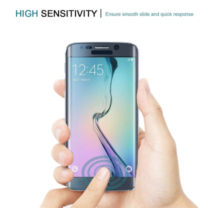 LOPURS 0.2 มม. 9H ความแข็งพื้นผิว 3D พื้นผิวโค้งแบบเต็มหน้าจอฟิล์มกระจกนิรภัยป้องกันการระเบิดสำหรับ Galaxy S6 edge
