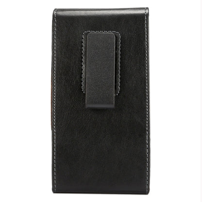 6.3 นิ้ว Universal Lambskin Texture ซองหนังพลิกแนวตั้ง / กระเป๋าคาดเอวพร้อมเฝือกด้านหลังแบบหมุนได้สำหรับ Galaxy Mega 6.3 / i9200 / i9205 / I9208 และ Mega 2 / G750 / G750F / G7502