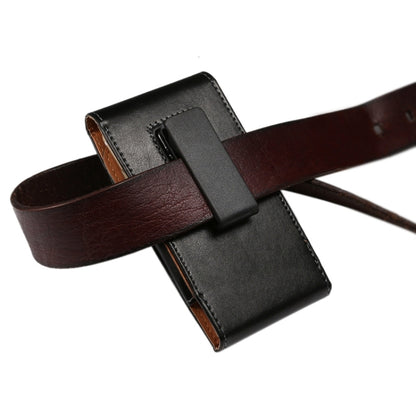 6.3 นิ้ว Universal Lambskin Texture ซองหนังพลิกแนวตั้ง / กระเป๋าคาดเอวพร้อมเฝือกด้านหลังแบบหมุนได้สำหรับ Galaxy Mega 6.3 / i9200 / i9205 / I9208 และ Mega 2 / G750 / G750F / G7502