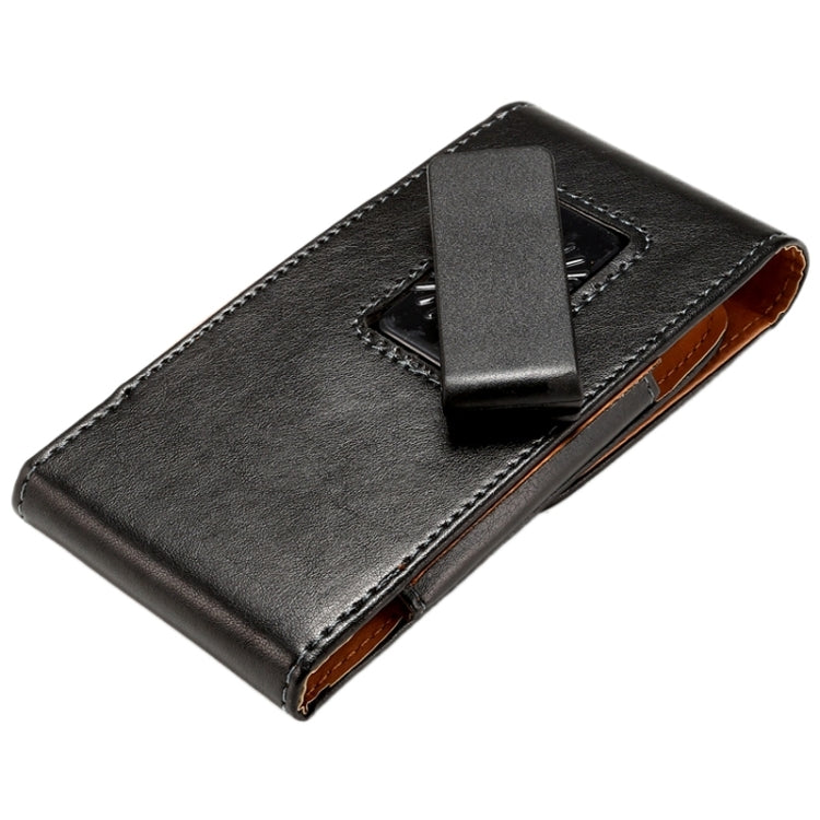 6.3 นิ้ว Universal Lambskin Texture ซองหนังพลิกแนวตั้ง / กระเป๋าคาดเอวพร้อมเฝือกด้านหลังแบบหมุนได้สำหรับ Galaxy Mega 6.3 / i9200 / i9205 / I9208 และ Mega 2 / G750 / G750F / G7502