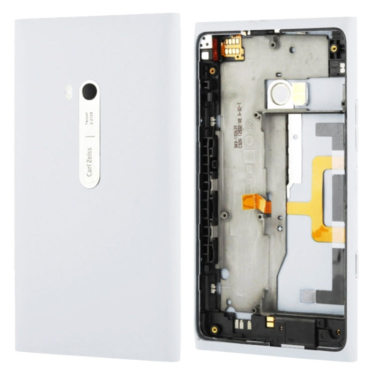 คุณภาพสูงฝาหลังแบตเตอรี่ที่อยู่อาศัยพร้อมปุ่มด้านข้าง FLEX CABLE สำหรับ Nokia Lumia 900, For Nokia Lumia 900