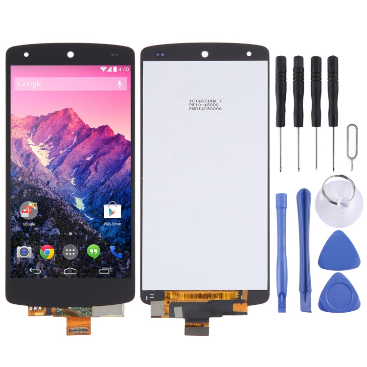 หน้าจอ LCD ต้นฉบับและชุดประกอบ Digitizer สำหรับ Google Nexus 5 / D820 / D821, For Google Nexus 5 & Nexus 5