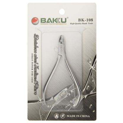 บากู BK-108 คุณภาพสูงสแตนเลสสตีลตรง Jaw Mini Micro Precision คีมตัดลวด Nipper เครื่องมือ, BK-108