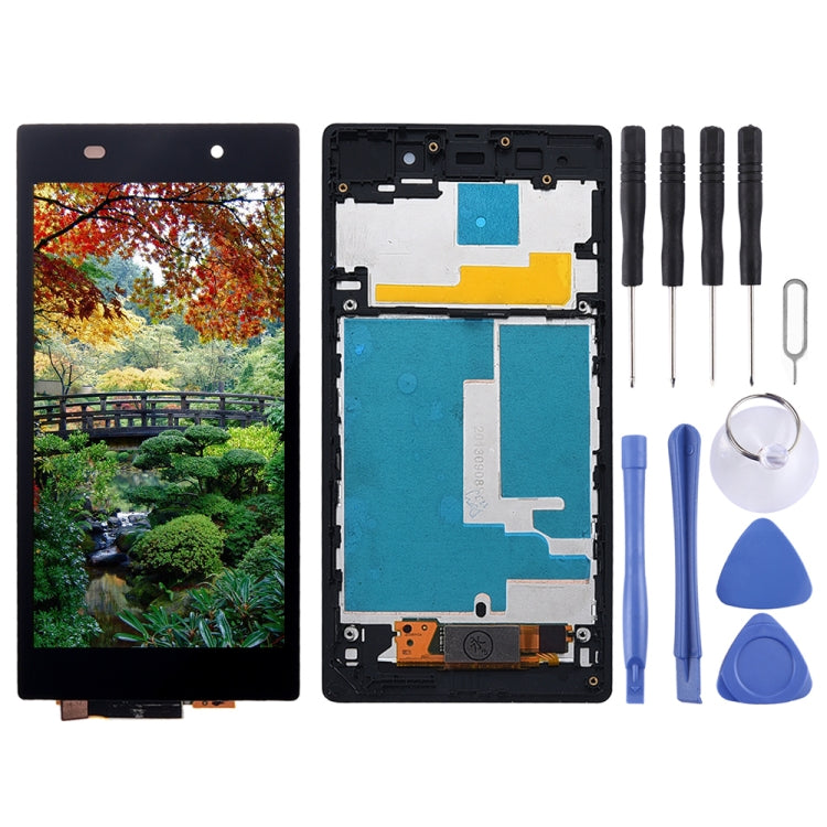 จอแสดงผล LCD + แผงสัมผัสพร้อมกรอบสำหรับ Sony Xperia Z1 / L39h / C6902 / C6903 / C6906 / C6943, For Xperia Z1