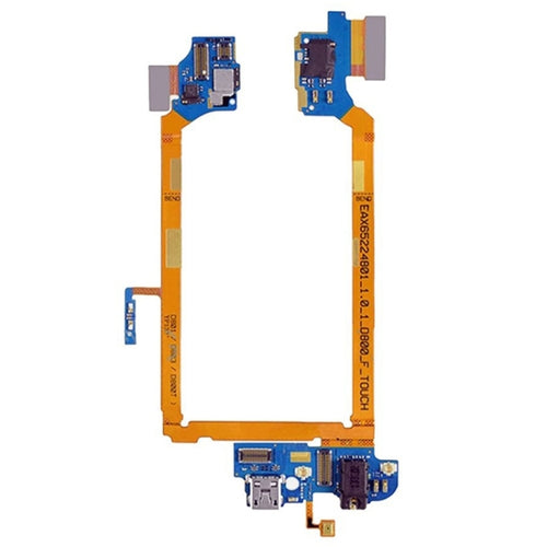 USB ชาร์จพอร์ต Flex Cable และหูฟังแจ็ค Flex Cable และไมโครโฟน Flex Cable สำหรับ LG G2 / D800 / D801 / D803 / D800T, For G2 / D800