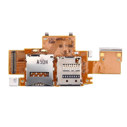 ซิมการ์ดและ SD Card Reader ติดต่อสายเคเบิล Flex สำหรับ Sony Xperia Tablet Z / SGP311 / SGP312 / SGP321, For Tablet Z