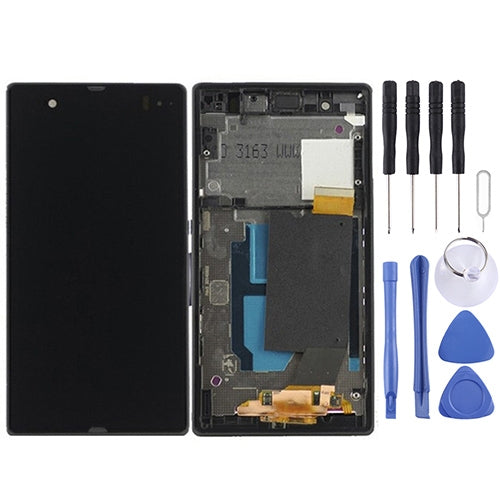 จอแสดงผล LCD + แผงสัมผัสพร้อมกรอบสำหรับ Sony Xperia Z / L36H / C6603 / C6602, For Xperia Z, Xperia Z / L36h (Purple)
