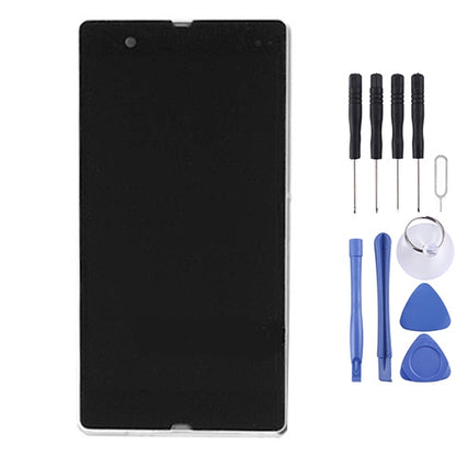 จอแสดงผล LCD + แผงสัมผัสพร้อมกรอบสำหรับ Sony Xperia Z / L36H / C6603 / C6602, For Xperia Z, Xperia Z / L36h (Purple)