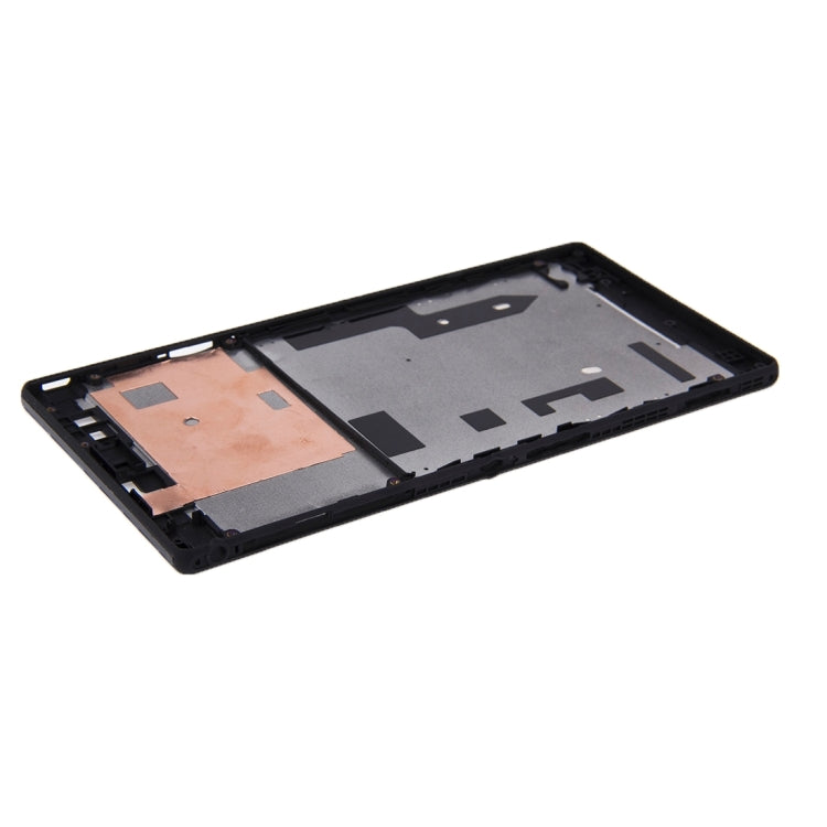 เคสด้านหน้าพร้อมสติ๊กเกอร์กาวสำหรับ Sony Xperia T2 Ultra, For Xperia T2 Ultra(Black)