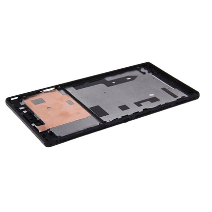 เคสด้านหน้าพร้อมสติ๊กเกอร์กาวสำหรับ Sony Xperia T2 Ultra, For Xperia T2 Ultra(Black)