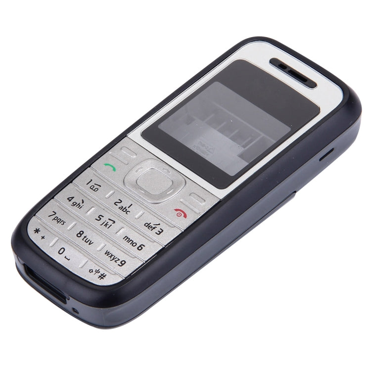 Full Housing Cover (ฝาครอบด้านหน้า + กรอบกลาง + ฝาหลังแบตเตอรี่) สำหรับ Nokia 1200 / 1208 / 1209, For Nokia 1200 / 1208 / 1209, For Nokia 1200
