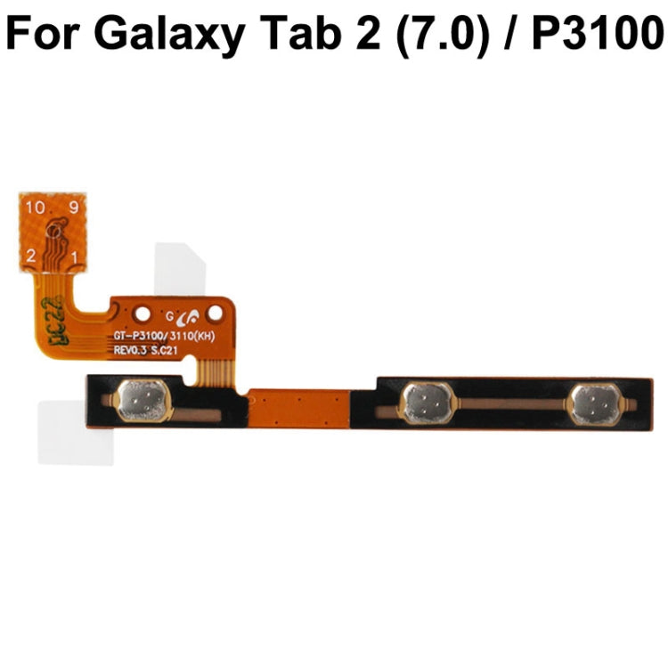 สำหรับ Galaxy Tab 2 (7.0) / P3100 ปุ่มเปิด/ปิดเครื่องเดิม Volume Flex Cable, For Galaxy Tab 2 (7.0) / P3100