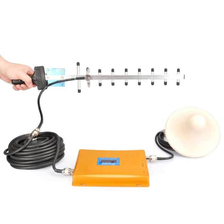 เครื่องขยายสัญญาณ/เครื่องทวนสัญญาณ DCS 1800MHz LED แบบพกพาพร้อมเสาอากาศ Yagi, LED Booster