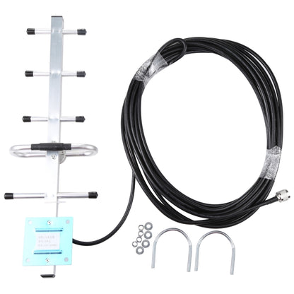 824-960MHZ เสาอากาศ GSM Yagi 12 dBi N ขั้วต่อตัวผู้, ความยาวสายเคเบิล: 15 ม., 824-960MHZ, N Male connector