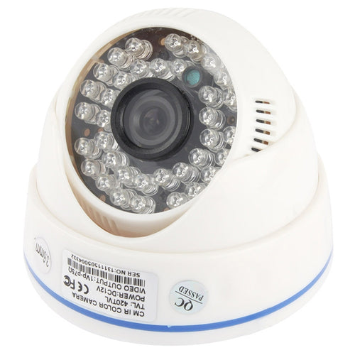 CMOS 420TVL เลนส์ 3.6 มม. วัสดุ ABS กล้องอินฟราเรดสีพร้อม LED 36 ดวง, ระยะ IR: 20 ม., CMOS