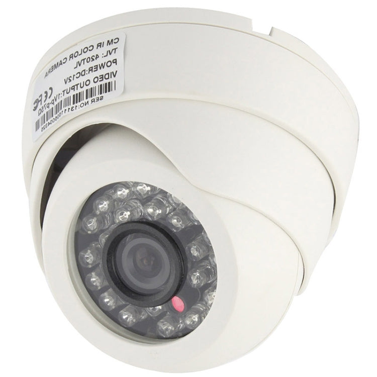 CMOS 420TVL เลนส์ 3.6 มม. วัสดุ ABS กล้องอินฟราเรดสีพร้อม LED 24 ดวง, ระยะ IR: 20 ม., with 24 LED