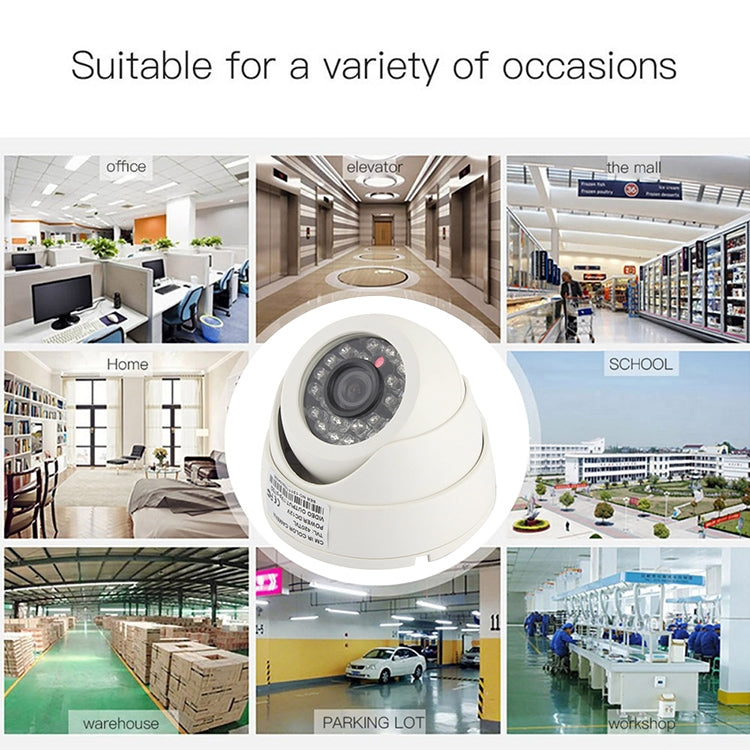 CMOS 420TVL เลนส์ 3.6 มม. วัสดุ ABS กล้องอินฟราเรดสีพร้อม LED 24 ดวง, ระยะ IR: 20 ม., with 24 LED