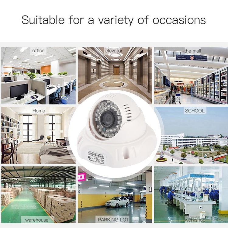 CMOS 420TVL เลนส์ 3.6 มม. วัสดุ ABS กล้องอินฟราเรดสีพร้อม LED 36 ดวง, ระยะ IR: 20 ม., 36 LED
