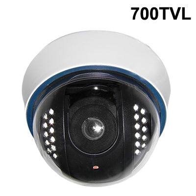 1/3 SONY Color 520TVL กล้อง CCD แบบโดม ระยะ IR: 15 ม, 700TVL