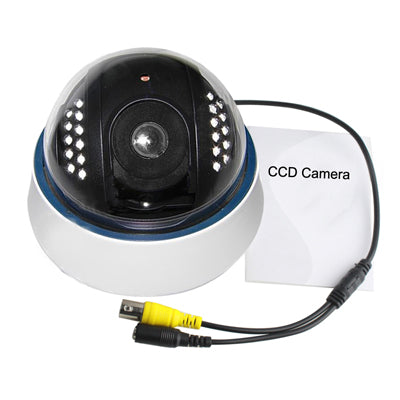 1/3 SONY Color 520TVL กล้อง CCD แบบโดม ระยะ IR: 15 ม, 700TVL