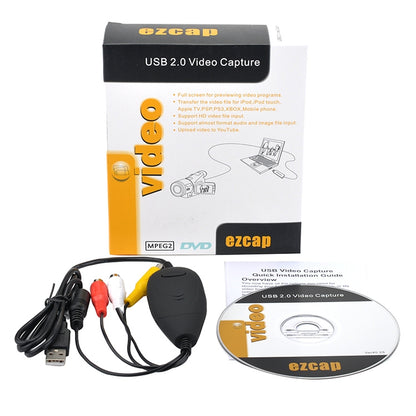 การจับภาพวิดีโอ Ezcap USB 2.0 รองรับรูปแบบการบันทึก MPEG 2 ระบบทีวี: PAL / NTSC