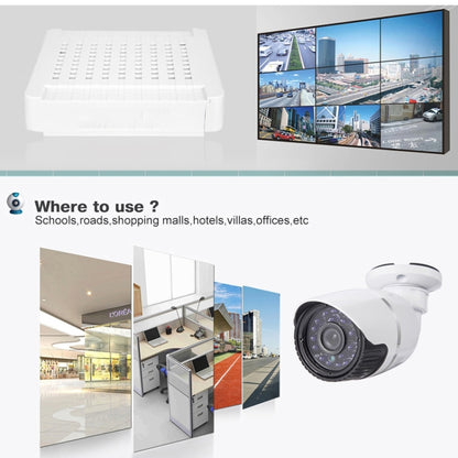 N4B-Mini/L 4 Ch 720P 1.0 ล้านพิกเซลชุด NVR กล้อง IP, รองรับการมองเห็นตอนกลางคืน / การตรวจจับการเคลื่อนไหว, ระยะ IR: 20 ม., N4B-Mini/L