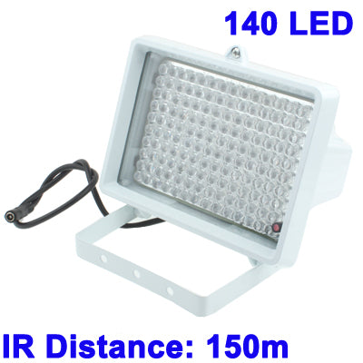 ไฟเสริม LED 140 ดวงสำหรับกล้อง CCD ระยะ IR: 150 ม. (ZT-140LF) ขนาด: 11x17x12.5 ซม.