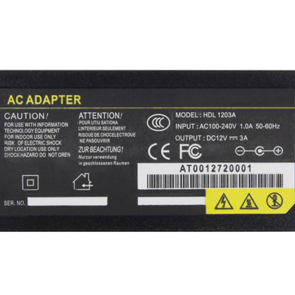 สหราชอาณาจักรเสียบ 12V 3A / 4 ช่อง DVR อะแดปเตอร์ไฟ AC, เคล็ดลับเอาท์พุท: 5.5 x 2.5 มม., EU Plug 12V 3A, AU Plug 12V 3A, UK Plug 12V 3A, US Plug 12V 3A