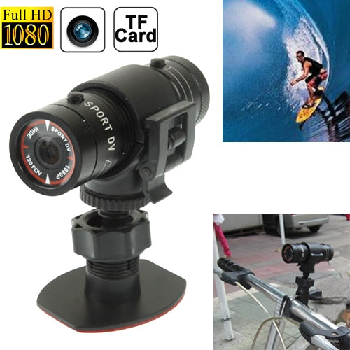 กล้องหมวกกันน็อค F9 Full HD 1080P / กล้องกีฬา / กล้องจักรยาน, รองรับการ์ด TF, เลนส์มุมกว้าง 120 องศา, F9