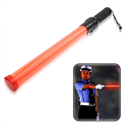 กระบอง LED สีแดงควบคุมการจราจร 3 โหมดพร้อมฟังก์ชันปลุก ความยาว 53.5 ซม, Length: 53.5cm with Alarm Function
