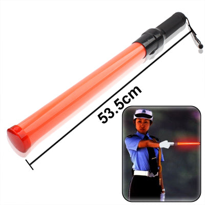 กระบอง LED สีแดงควบคุมการจราจร 3 โหมดพร้อมฟังก์ชันปลุก ความยาว 53.5 ซม, Length: 53.5cm with Alarm Function