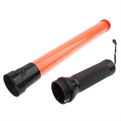 กระบอง LED สีแดงควบคุมการจราจร 3 โหมดพร้อมฟังก์ชันปลุก ความยาว 53.5 ซม, Length: 53.5cm with Alarm Function