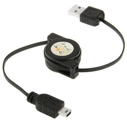 ข้อมูล USB และสายชาร์จแบบพับเก็บได้สำหรับ Motorola V3 / โทรศัพท์มือถือ / MP3 / MP4 / กล้องดิจิตอล / GPS ความยาว: 10 ซม. (สามารถขยายได้ถึง 80 ซม.), สีดำ, USB 2.0 to Mini 5 Pin, USB 1.1 to Mini 5 Pin