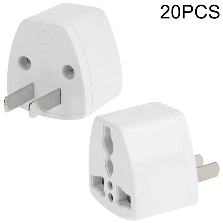 ปลั๊กอะแดปเตอร์แปลงไฟติดผนังสำหรับเดินทาง PCS 20 ชิ้น, ปลั๊ก US, US Plug(20 PCS)