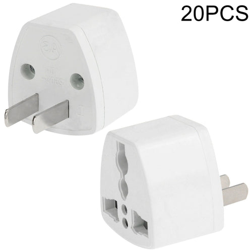ปลั๊กอะแดปเตอร์แปลงไฟติดผนังสำหรับเดินทาง PCS 20 ชิ้น, ปลั๊ก US, US Plug(20 PCS)