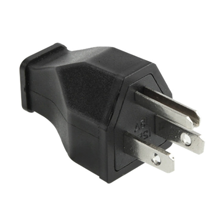 US ปลั๊กอะแดปเตอร์เสียบปลั๊กไฟ AC ติดผนังสำหรับเดินทางสากล, US Plug Male