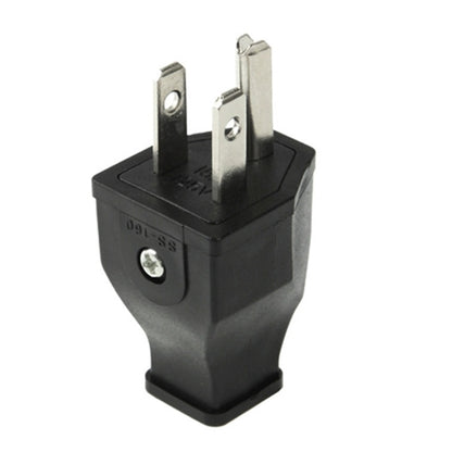 US ปลั๊กอะแดปเตอร์เสียบปลั๊กไฟ AC ติดผนังสำหรับเดินทางสากล, US Plug Male