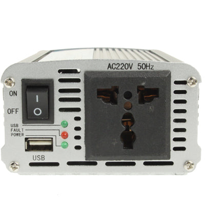 เครื่องแปลงไฟรถยนต์ 300W DC 12V เป็น AC 220V พร้อมพอร์ต USB และเครื่องชาร์จในรถยนต์, 300W DC 12V to AC 220V