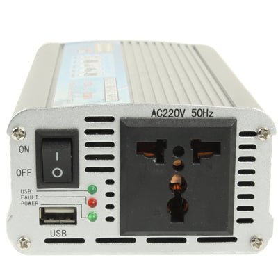เครื่องแปลงไฟรถยนต์ 500W DC 12V เป็น AC 220V พร้อมพอร์ต USB, 500W DC 12V to AC 220V