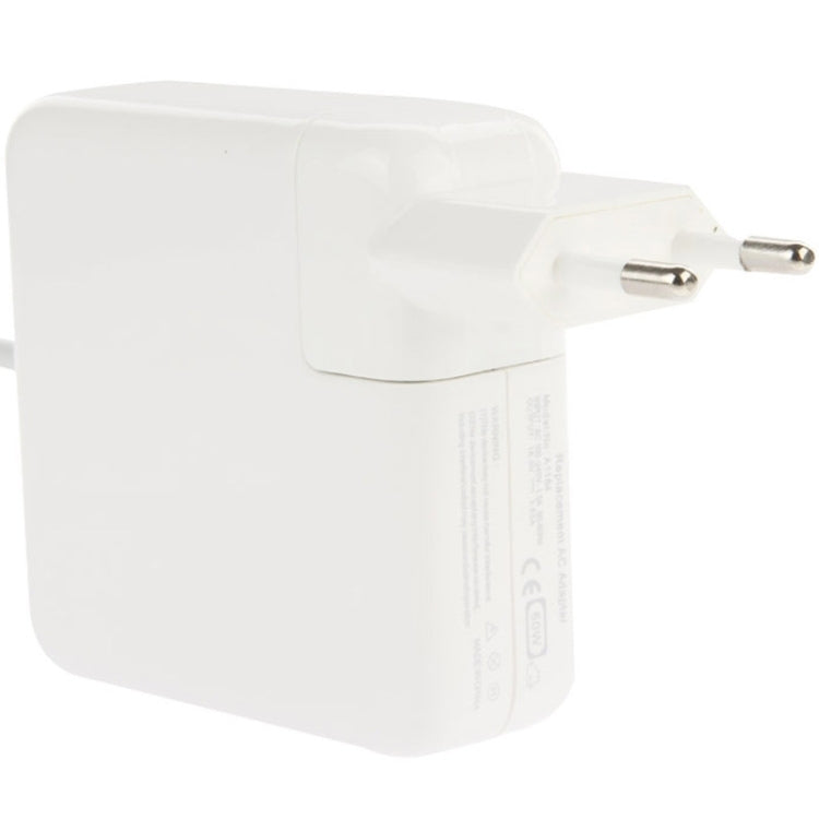 แหล่งจ่ายไฟอะแดปเตอร์ AC Magsafe 60W สำหรับ MacBook Pro ปลั๊ก EU, EU Plug 60W