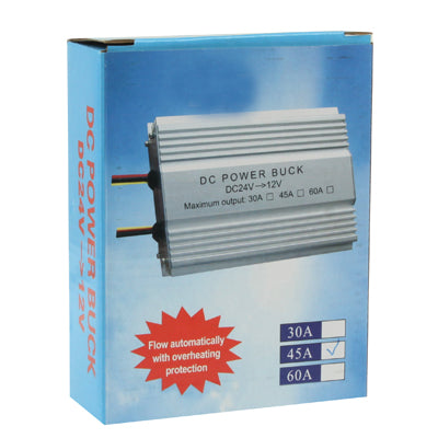 DC 24V ถึง 12V รถ หม้อแปลงไฟฟ้าแบบสเต็ปดาวน์, กระแสไฟขาออกที่กำหนด: 45A, Rated Output Current: 45A